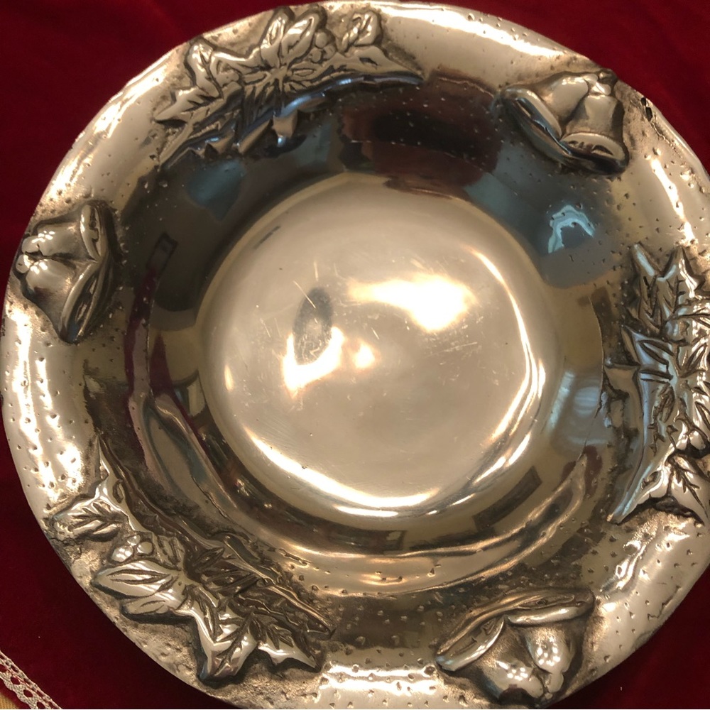 Metal Christmas Bowl